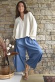 Annie Cushion Cotton Laurie Blouse Panna Cotta